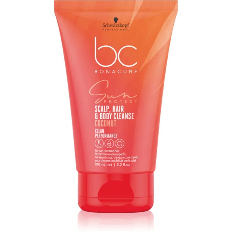Schwarzkopf Professional BC Bonacure Sun Protect Scalp Hair & Body Cleanse šampon za lase in telo 100 ml