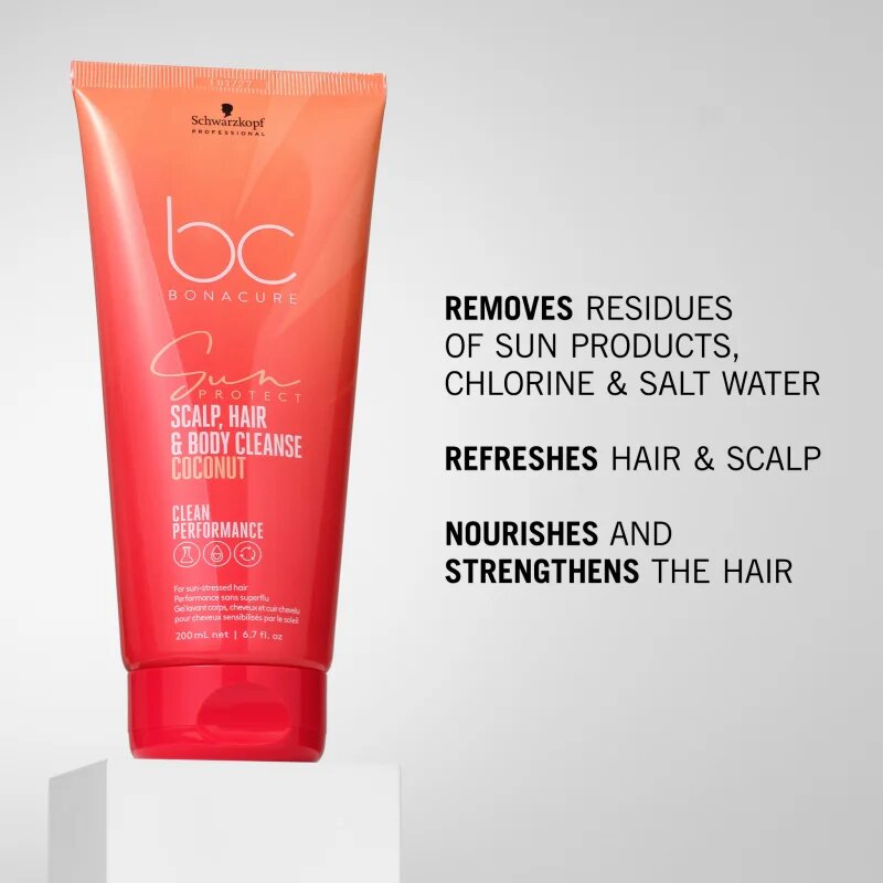Schwarzkopf Professional BC Bonacure Sun Protect Scalp Hair & Body Cleanse šampon za lase in telo 100 ml