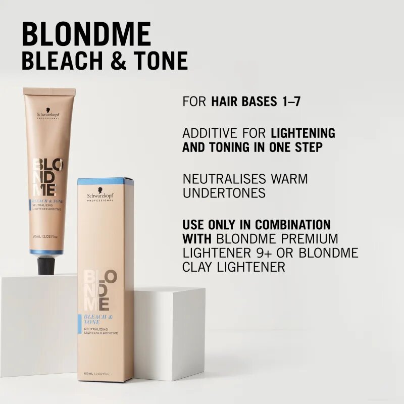 Schwarzkopf Professional Blondme Bleach & Tone snov za posvetlitev in toniranje odtenek Violet Additive 60 ml