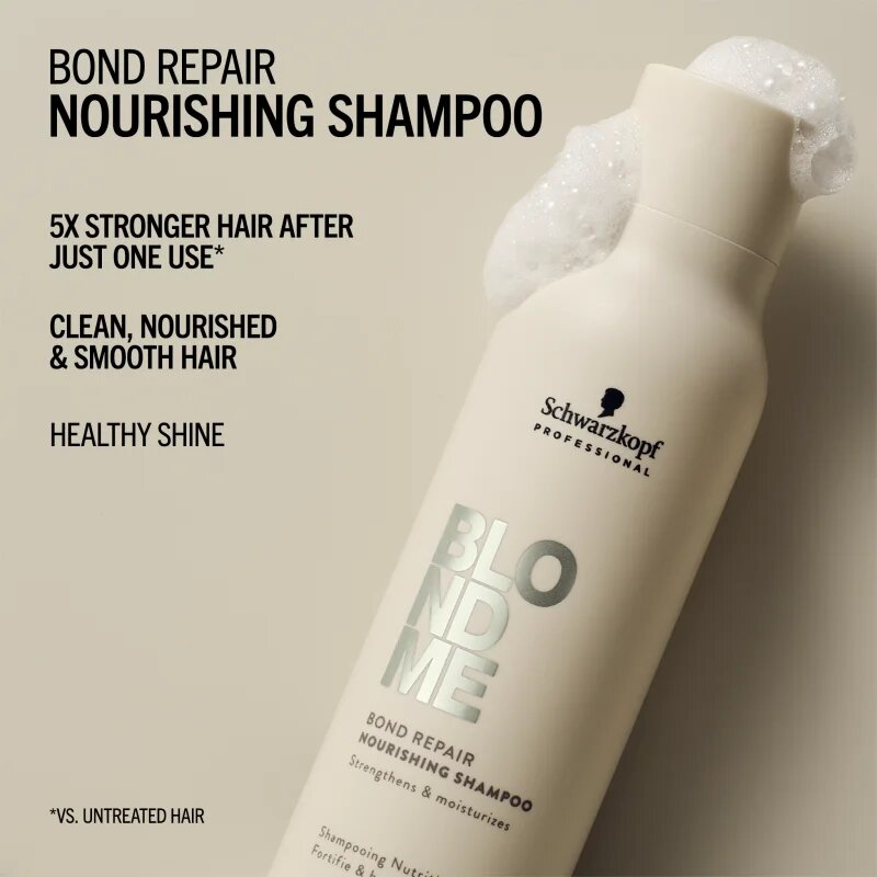 Schwarzkopf Professional Blondme Bond Repair Nourishing Shampoo intenzivno hranilni šampon za blond lase 300 ml