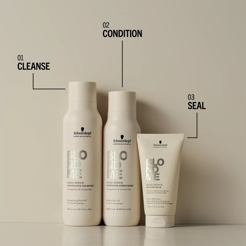 Schwarzkopf Professional Blondme Bond Repair Nourishing Shampoo intenzivno hranilni šampon za blond lase 300 ml