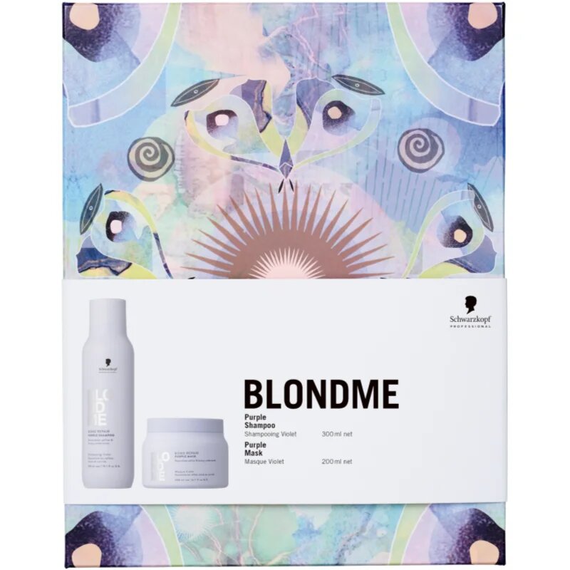Schwarzkopf Professional Blondme Bond Repair Purple Set darilni set za blond lase