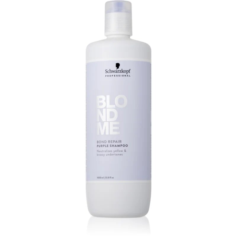 Schwarzkopf Professional Blondme Bond Repair Purple Shampoo vijoličen šampon za blond lase 1000 ml