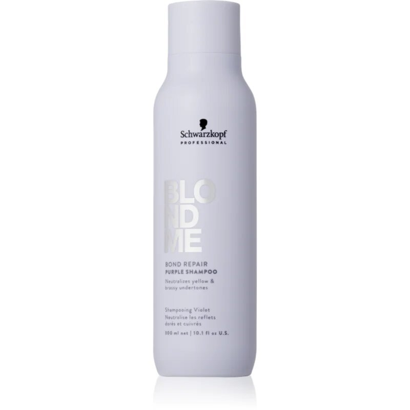 Schwarzkopf Professional Blondme Bond Repair Purple Shampoo vijoličen šampon za blond lase 300 ml