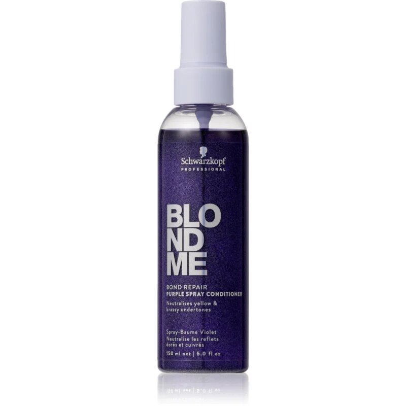 Schwarzkopf Professional Blondme Bond Repair Purple Spray Conditioner vijoličen balzam v pršilu 150 ml