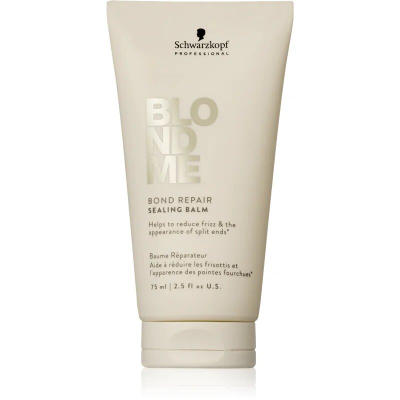 Schwarzkopf Professional Blondme Bond Repair Sealing Balm negovalni bazam za lase proti krepastim lasem 75 ml