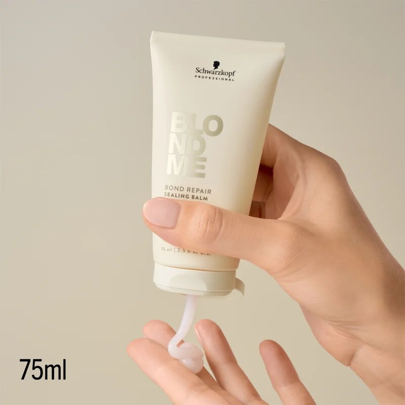 Schwarzkopf Professional Blondme Bond Repair Sealing Balm negovalni bazam za lase proti krepastim lasem 75 ml
