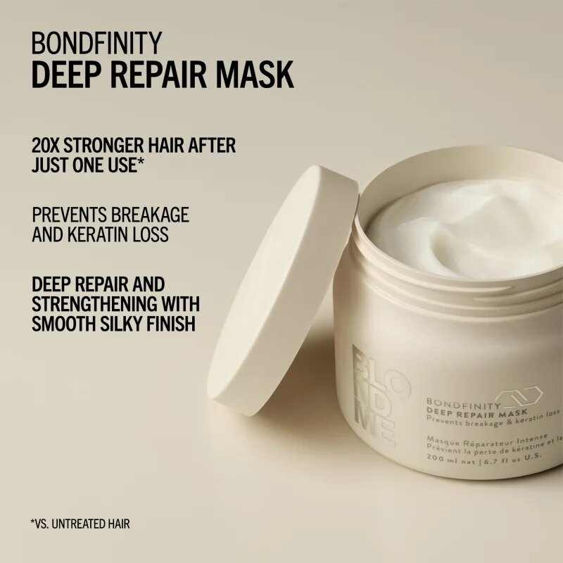 Schwarzkopf Professional Blondme Bondfinity Deep Repair Mask globinsko regeneracijska maska 500 ml