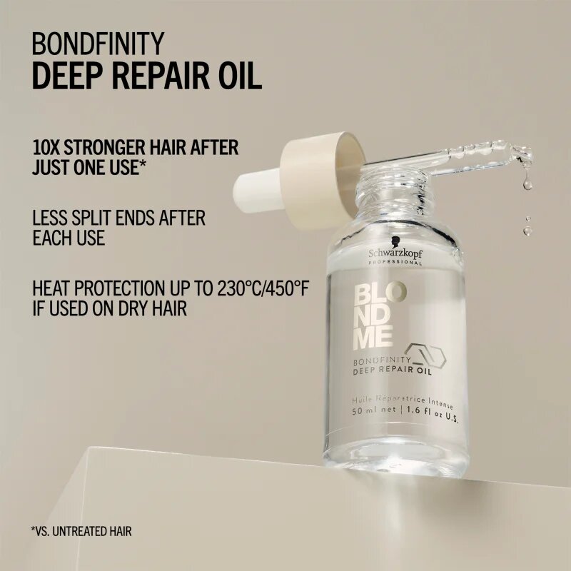Schwarzkopf Professional Blondme Bondifity Deep Repair Oil hranilno olje za lase 50 ml