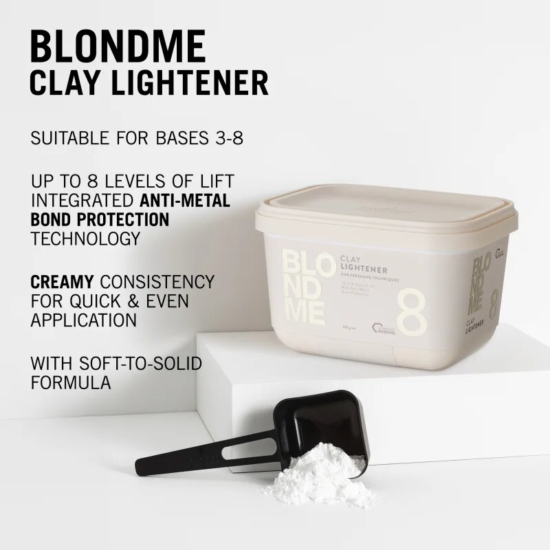 Schwarzkopf Professional Blondme Clay Lightener 8 posvetlitveni puder za blond lase 350 g