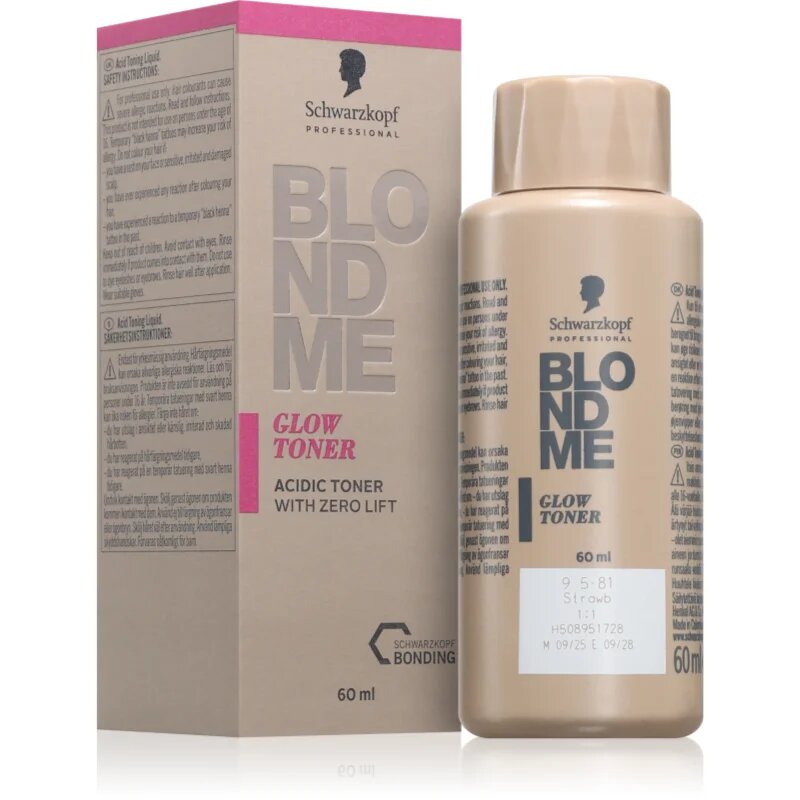 Schwarzkopf Professional Blondme Glow Toner tonirana barva za lase odtenek Strawberry 95-81 60 ml
