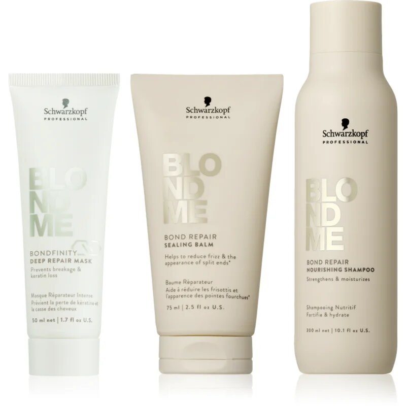 Schwarzkopf Professional Blondme Repair Nourishing Set set za blond lase