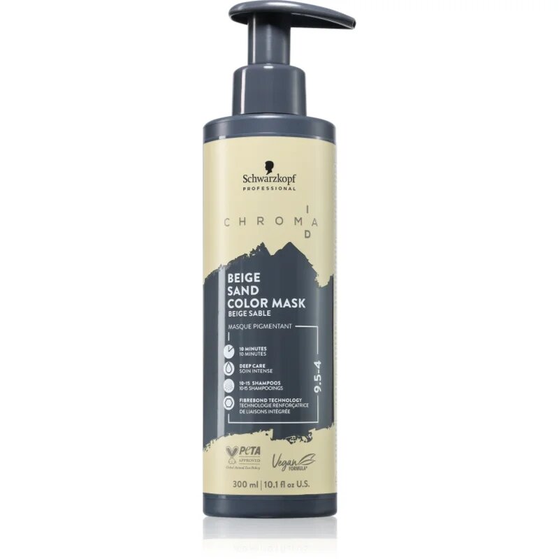 Schwarzkopf Professional Chroma ID Color Mask intenzivna barvna maska za lase odtenek 9.5-4 Beige Sand 300 ml