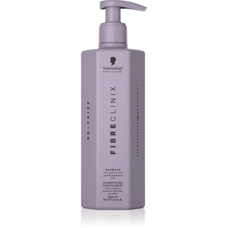 Schwarzkopf Professional Fibre Clinix De-Frizz Shampoo gladilni šampon za neobvladljive lase 300 ml