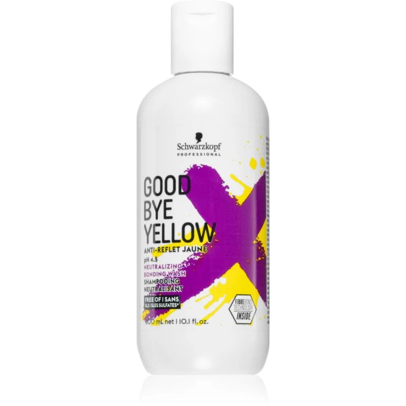 Schwarzkopf Professional Goodbye Yellow šampon za nevtralizacijo rumenih tonov za barvane lase in lase s prameni 300 ml