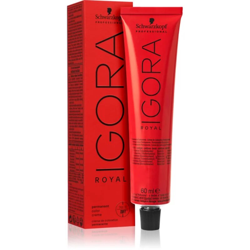 Schwarzkopf Professional IGORA Royal barva za lase odtenek 7-77 Medium Blonde Copper Extra 60 ml