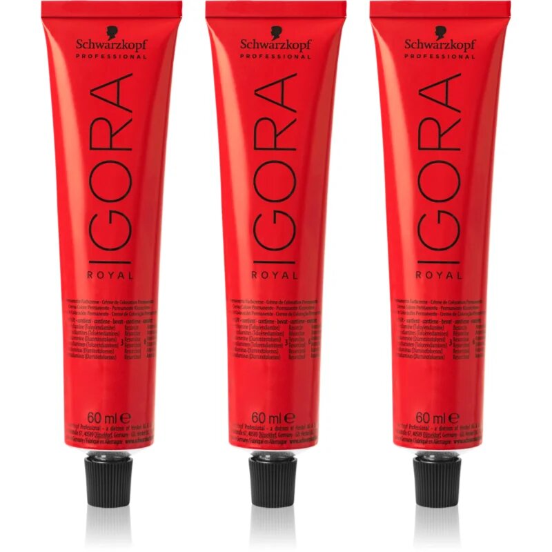 Schwarzkopf Professional IGORA Royal barva za lase ugodno pakiranje odtenek 6-00 Dark Blonde Natural Extra