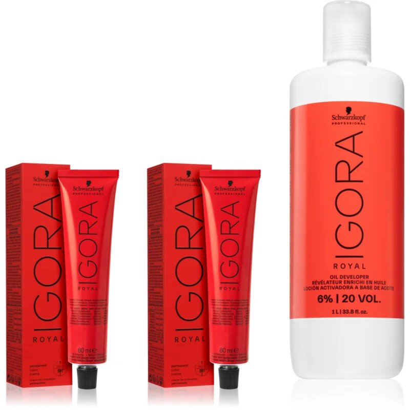 Schwarzkopf Professional IGORA Royal set pri barvanju las odtenek 5-0; 6-0