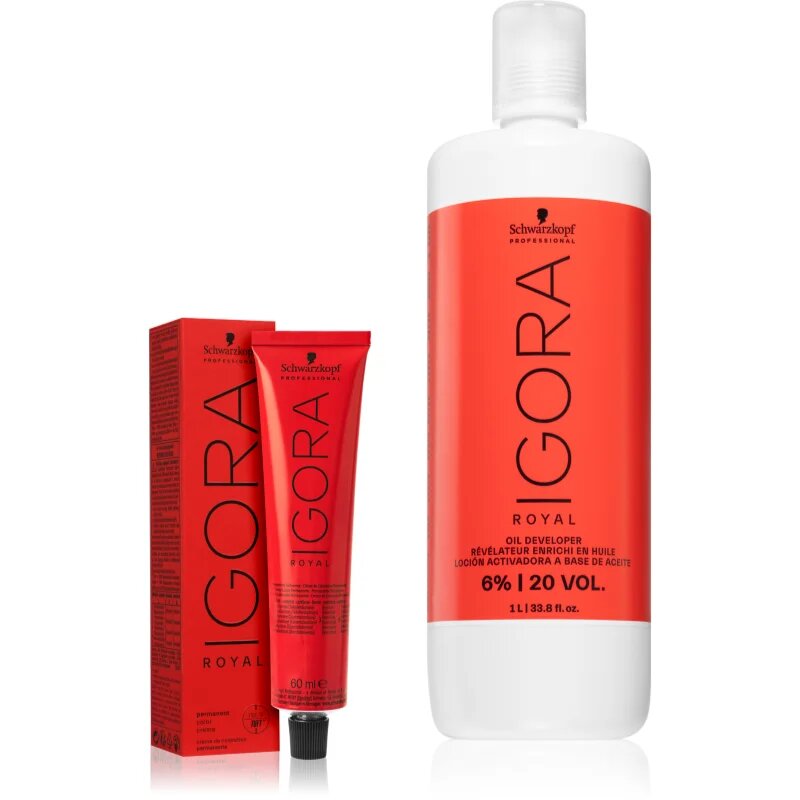 Schwarzkopf Professional IGORA Royal set pri barvanju las odtenek 6-00