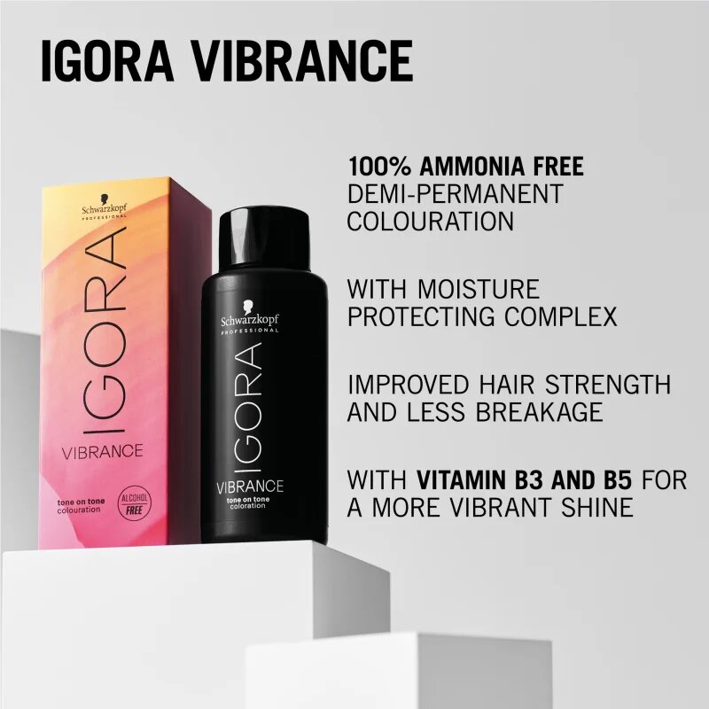 Schwarzkopf Professional IGORA Vibrance poltrajna barva za lase odtenek 8-00 60 ml