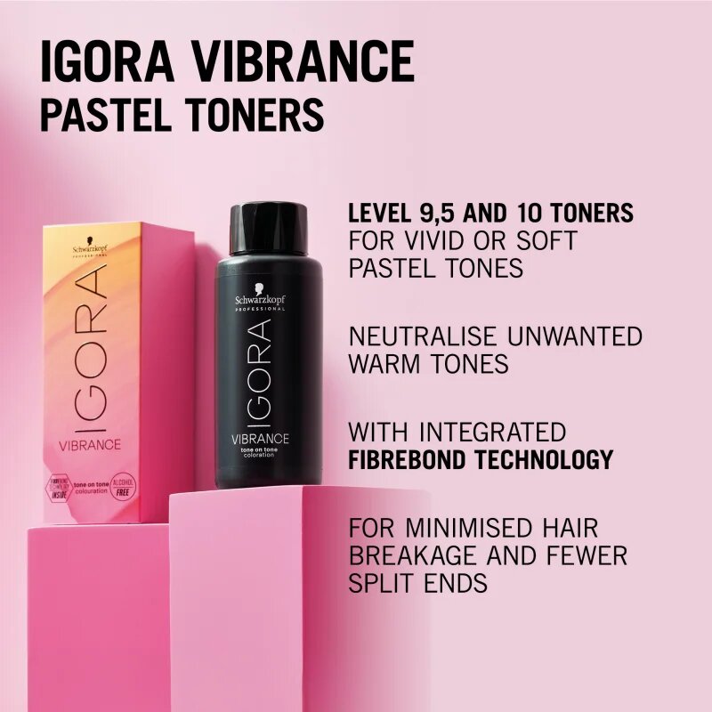 Schwarzkopf Professional IGORA Vibrance poltrajna barva za lase odtenek 95-49 Beige Violet Toner 60 ml