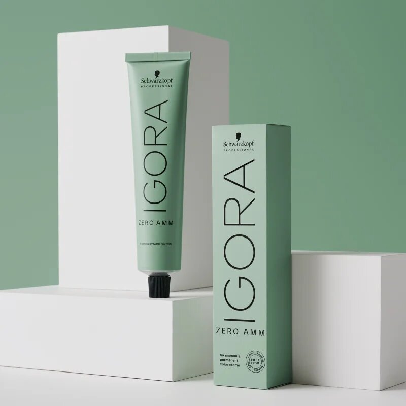 Schwarzkopf Professional IGORA ZERO AMM permanentna barva za lase brez amoniaka odtenek 8-0 60 ml