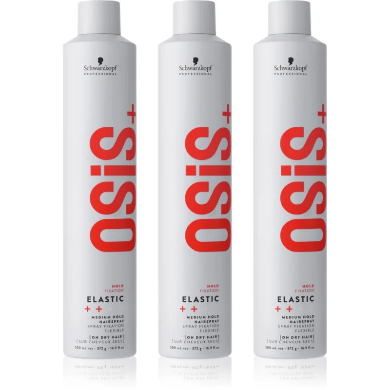 Schwarzkopf Professional Osis+ Elastic pršilo za lase s srednjo fiksacijo ugodno pakiranje