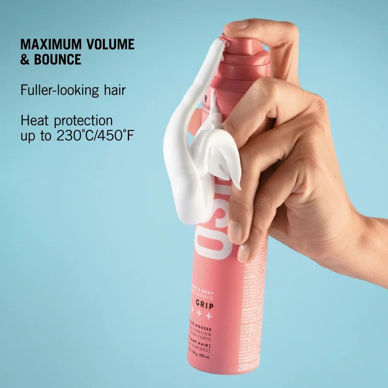 Schwarzkopf Professional Osis+ Grip pena za lase ultra močna fiksacija 200 ml