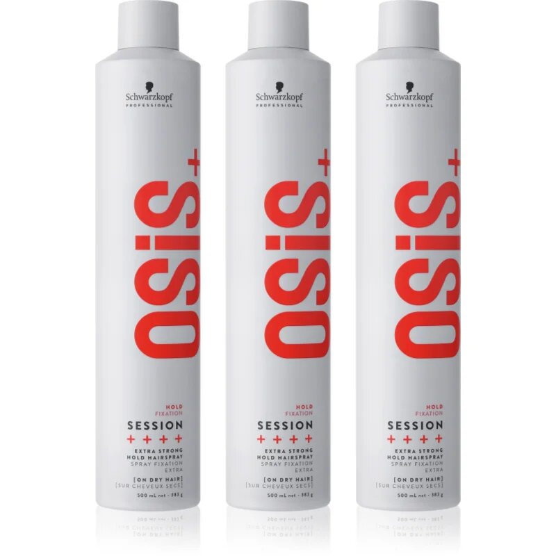 Schwarzkopf Professional Osis+ Session lak za lase z ekstra močnim utrjevanjem ugodno pakiranje