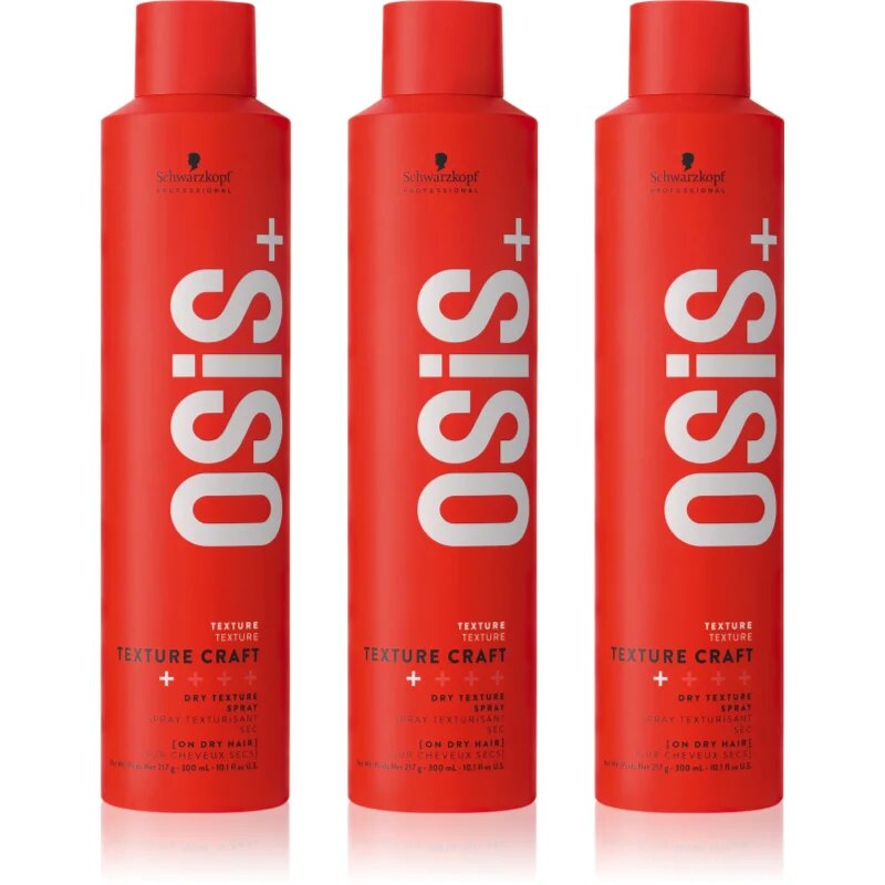 Schwarzkopf Professional Osis+ Texture Craft suho pršilo za teksturiranje ugodno pakiranje
