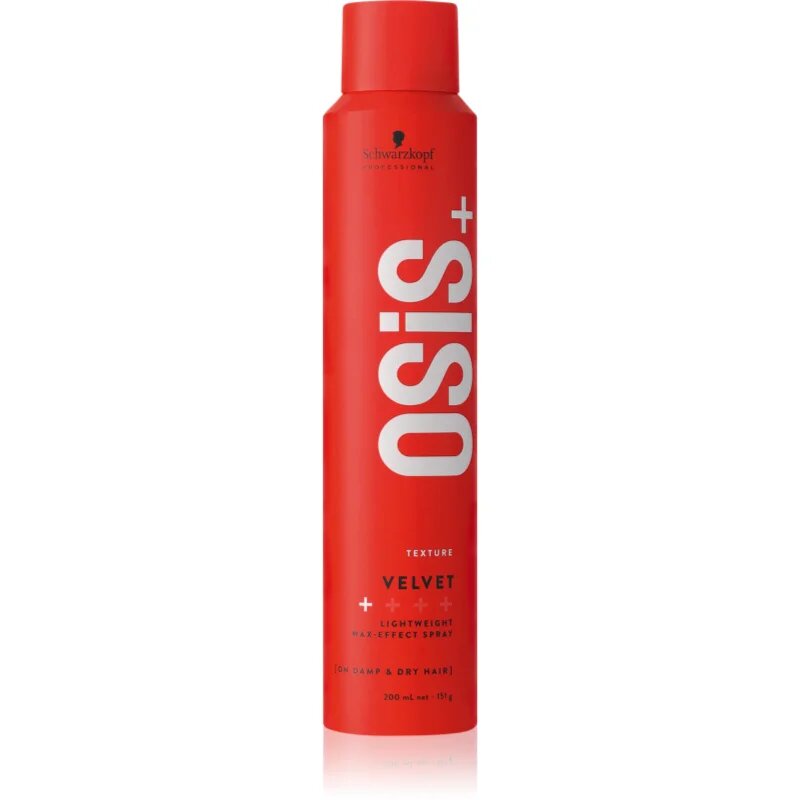 Schwarzkopf Professional Osis+ Velvet vosek za stilsko oblikovanje las v pršilu 200 ml
