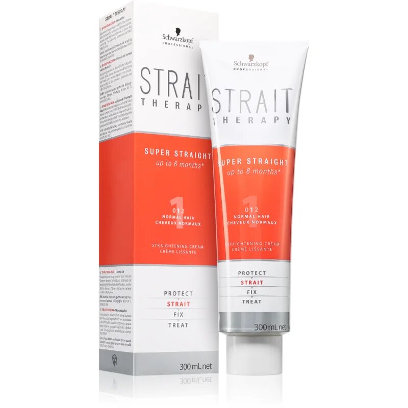 Schwarzkopf Professional STRAIT Therapy Super Straight krema za ravnanje las 1 Normal Hair 300 ml