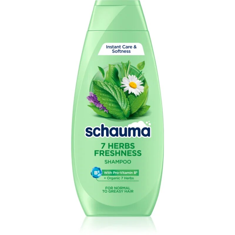 Schwarzkopf Schauma 7 Herbs Freshness zeliščni šampon za normalne in mastne lase 400 ml
