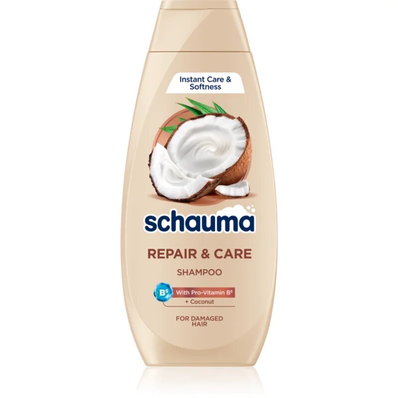 Schwarzkopf Schauma Repair & Care šampon za suhe in poškodovane lase s kokosom 400 ml