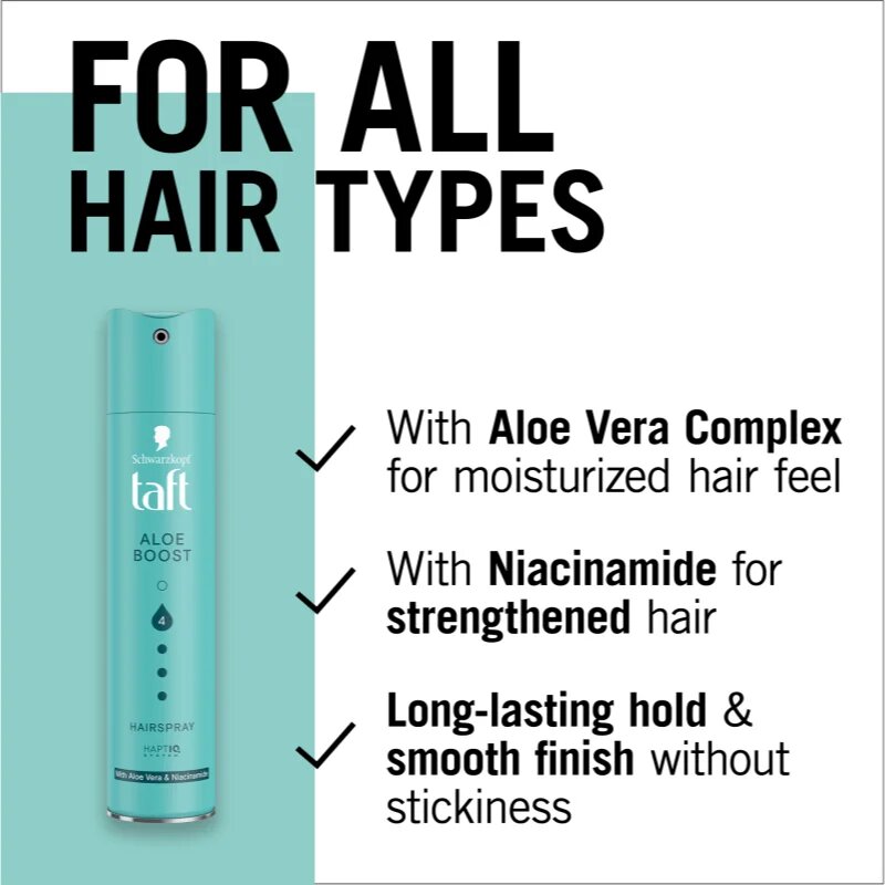 Schwarzkopf Taft Aloe Boost lak za lase z ekstra močnim utrjevanjem 250 ml