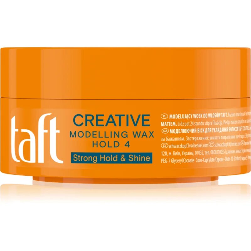 Schwarzkopf Taft Creative modelirni vosek za fiksacijo in obliko 75 ml