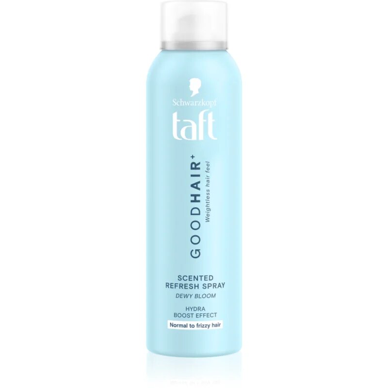 Schwarzkopf Taft Good Hair osvežilno pršilo za oslabele in krepaste lase dišave Dewy Bloom 150 ml
