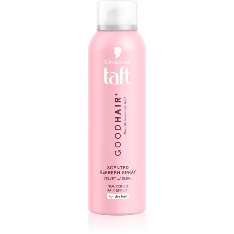 Schwarzkopf Taft Good Hair osvežilno pršilo za suhe lase dišave Velvet Jasmine 150 ml