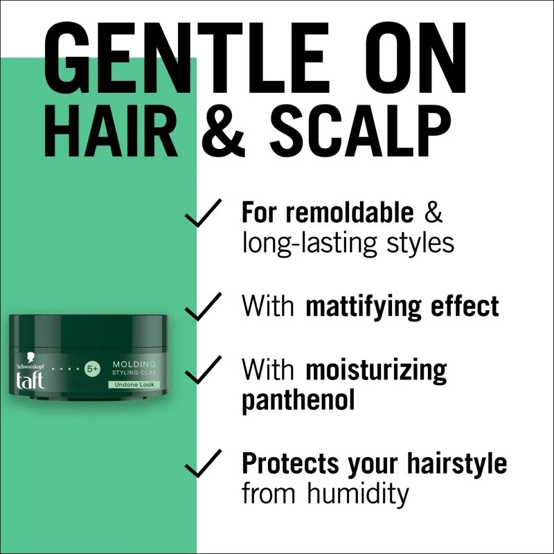 Schwarzkopf Taft Molding stiling glina z ekstra močnim utrjevanjem 75 ml