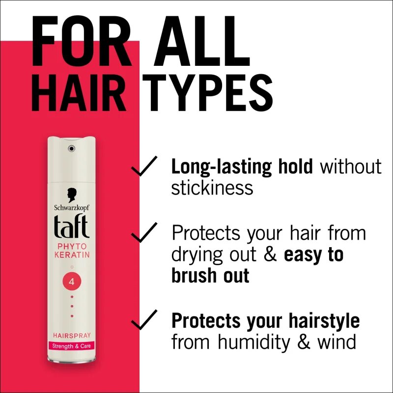 Schwarzkopf Taft Phytokeratin ekstra utrjevalni lak za lase 250 ml
