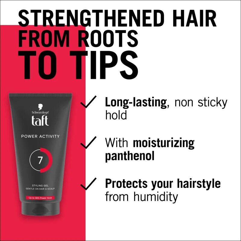Schwarzkopf Taft Power gel za lase z močno fiksacijo 150 ml