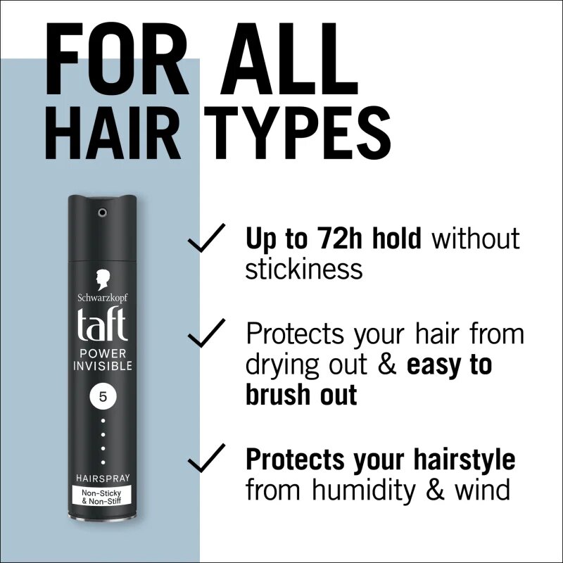 Schwarzkopf Taft Power Invisible lak za lase z ekstra močnim utrjevanjem 250 ml