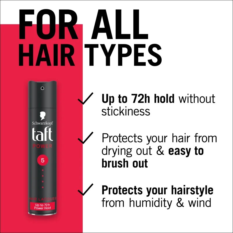 Schwarzkopf Taft Power lak za lase z ekstra močnim utrjevanjem 75 ml