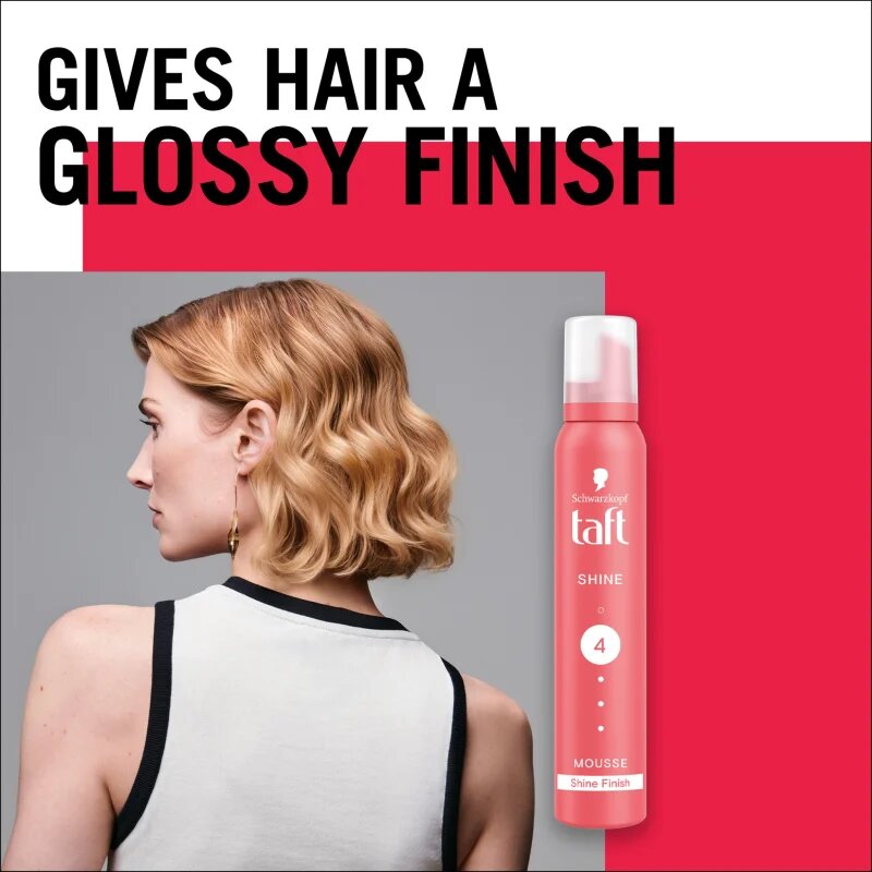 Schwarzkopf Taft Shine penasti utrjevalec za lase za volumen in sijaj 200 ml