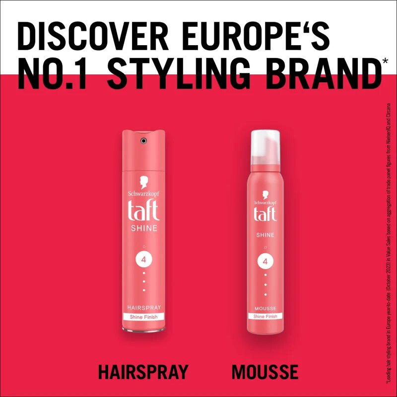 Schwarzkopf Taft Shine penasti utrjevalec za lase za volumen in sijaj 200 ml