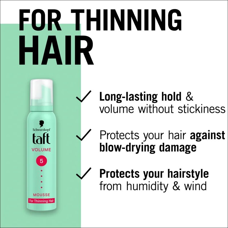 Schwarzkopf Taft Volume penasti utrjevalec za lase za tanke ali redke lase 200 ml