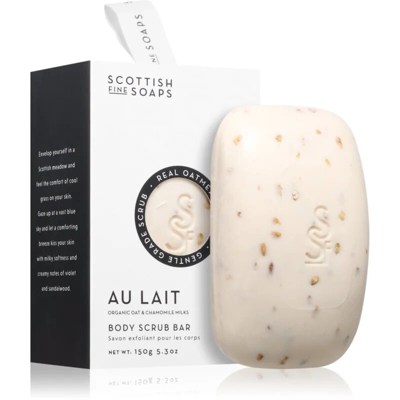 Scottish Fine Soaps Au Lait eksfoliacijsko milo za teto 150 g