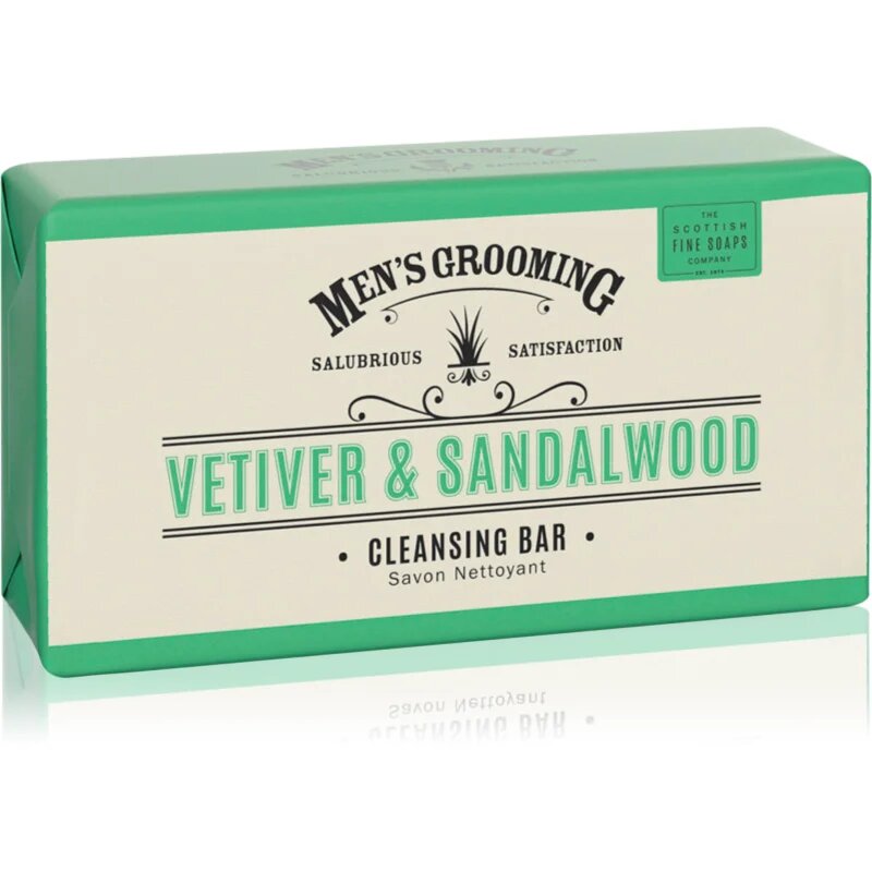 Scottish Fine Soaps Men’s Grooming Vetiver & Sandalwood čistilno trdo milo za moške 220 g