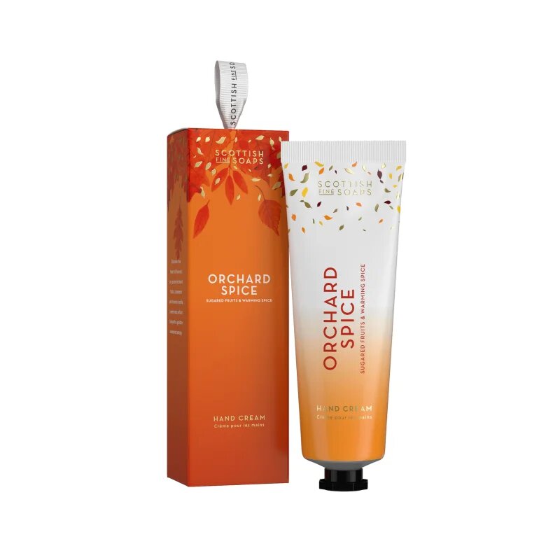 Scottish Fine Soaps Orchard Spice Hand Cream krema za roke v škatlici 75 ml