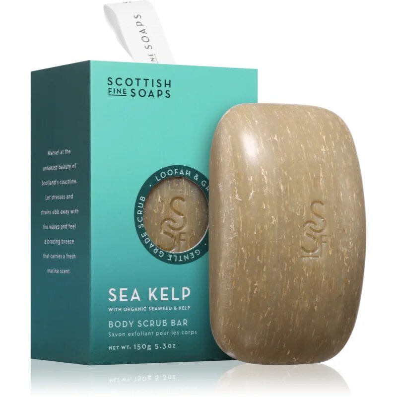 Scottish Fine Soaps Sea Kelp Body Scrub Bar eksfoliacijsko milo za teto 150 g